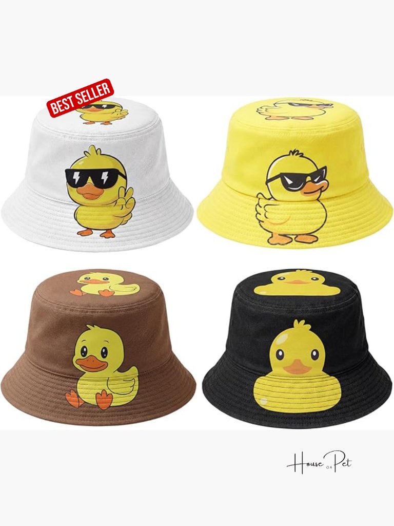 4 Pack Unisex Bucket Hats Summer Packable Caps